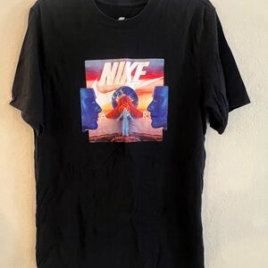Nike Black Tee with Colorful Graphic